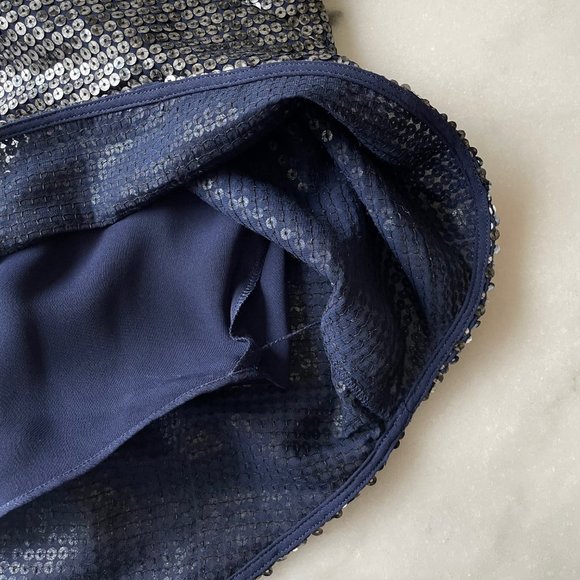 Rebecca Taylor Navy Sequin Dress - Picture 9 of 15